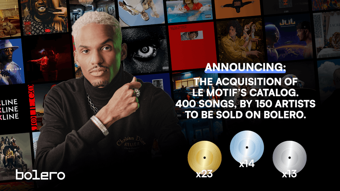 Bolero and Le Motif join forces to bring the most complete French rap catalog to the public